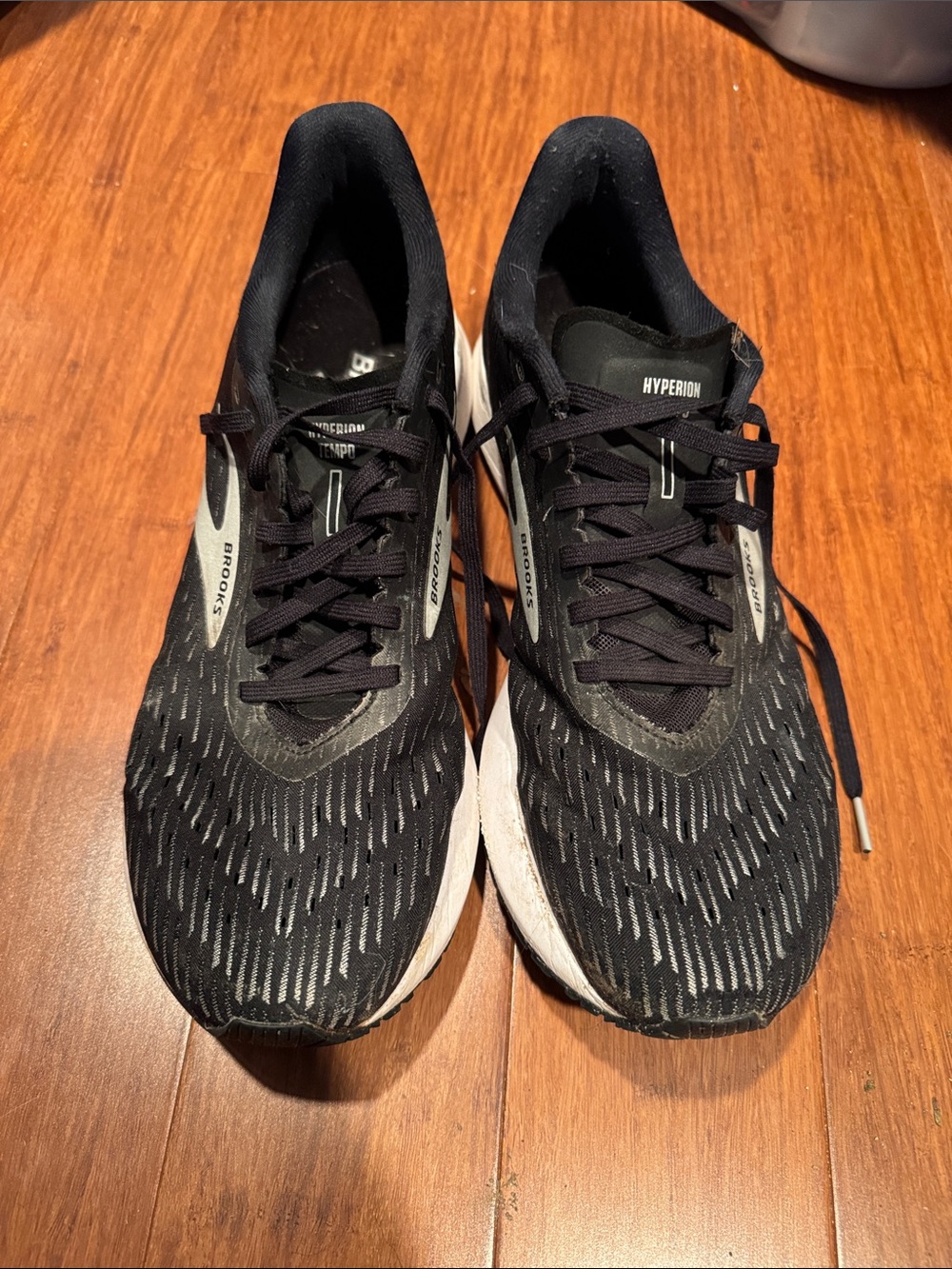 Brooks Hyperion Black & White Performance Running Shoes